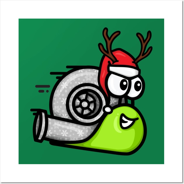 Turbo Snail - Dasher (winter) Wall Art by hoddynoddy